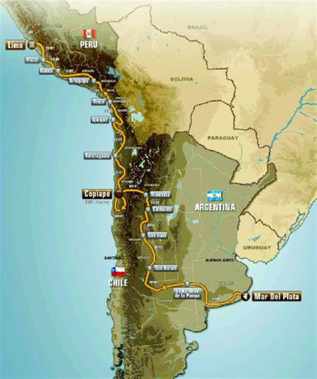 Dakar 2012 scheduled to go coast-to-coast