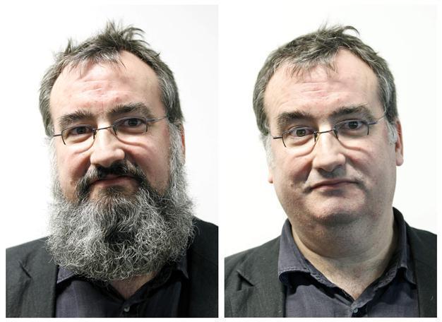 Protester shaves year-old beard with new Belgian gov