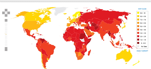 Turkey listed 61st on corruption list