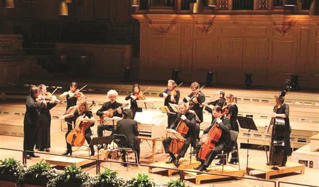 German baroque orchestra in town