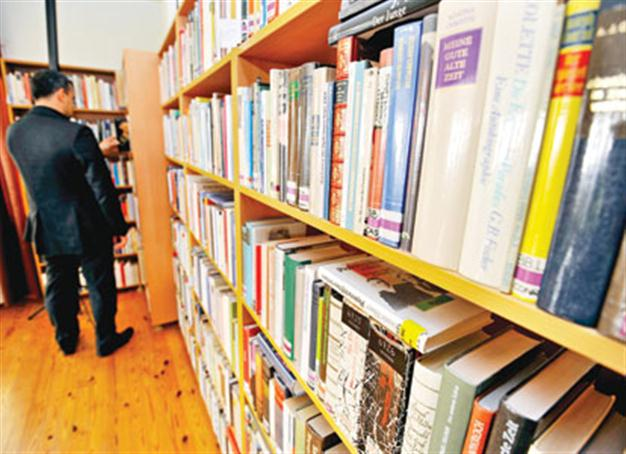 Library offering books and hotel accomodation