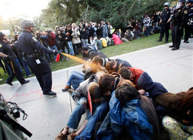 Officers in pepper spray incident placed on leave