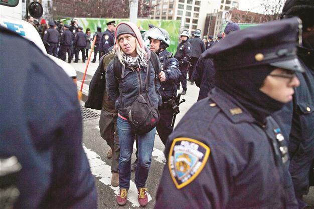 Several Occupy Wall Street activists arrested in New York