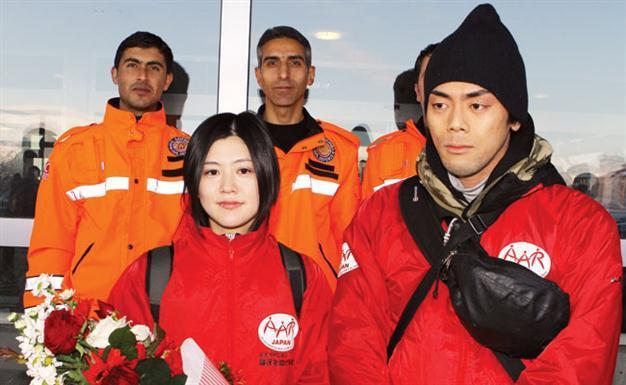 Japanese aid worker back in quake-hit Van