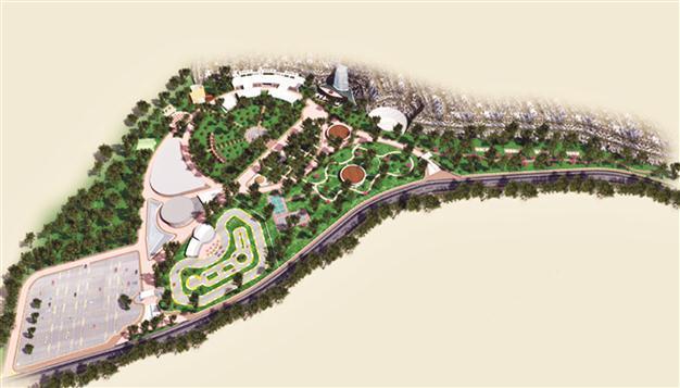 Medical plants park puts up various types of shoots