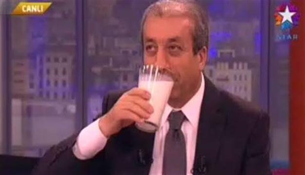 Minister drinks milk on live TV to allay cancer fears