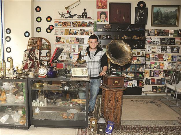 Bond team shopping at second-hand shop