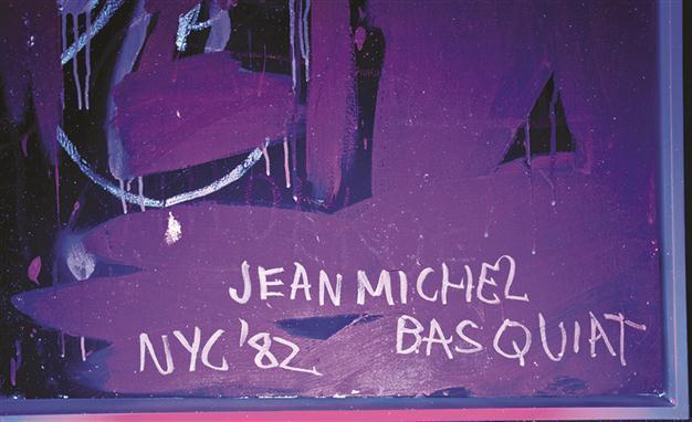 US grafitti icons secret found under ultraviolet lights