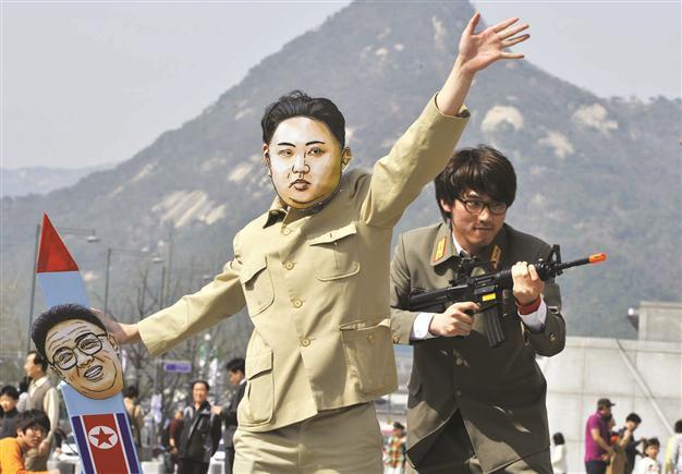 Seoul unveils missile amid North’s war threat