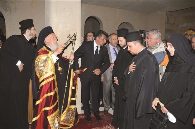 Bartholomew conducts mass in Cappadocia