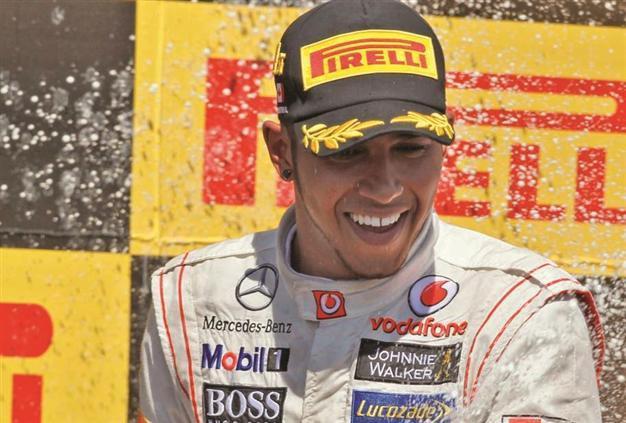 Hamilton happy to be in control