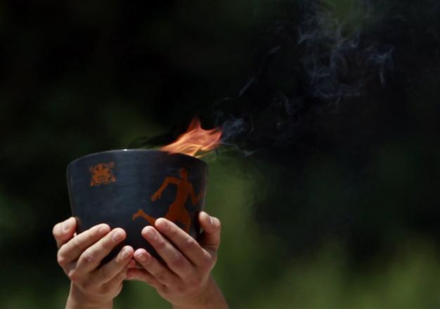 Olympic flame goes out in relay