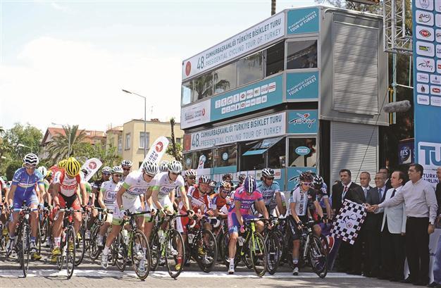 Intercontinental cycling event Tour of Turkey starts in Mediterranean