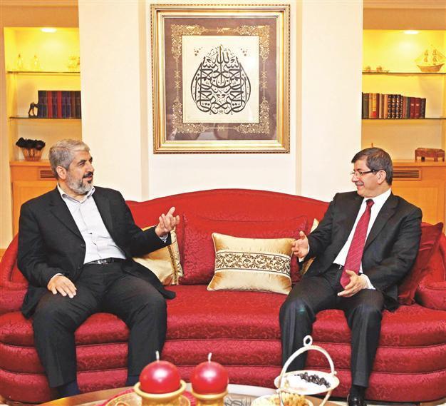 Turkish FM talks Palestine with Hamas chief