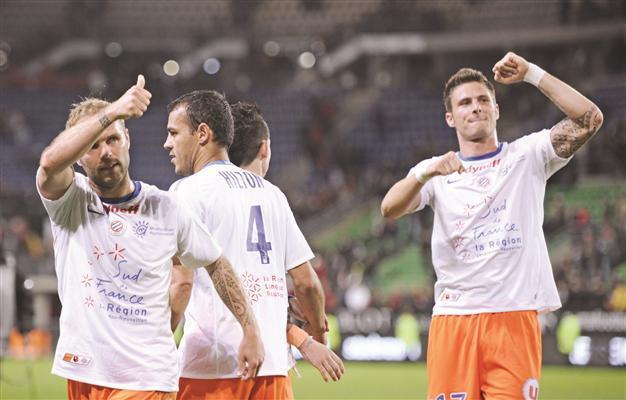 Montpellier wins to close on maiden Ligue 1 victory