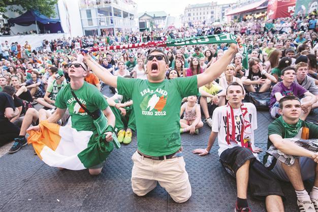 Divers searching river for missing Irish football fan