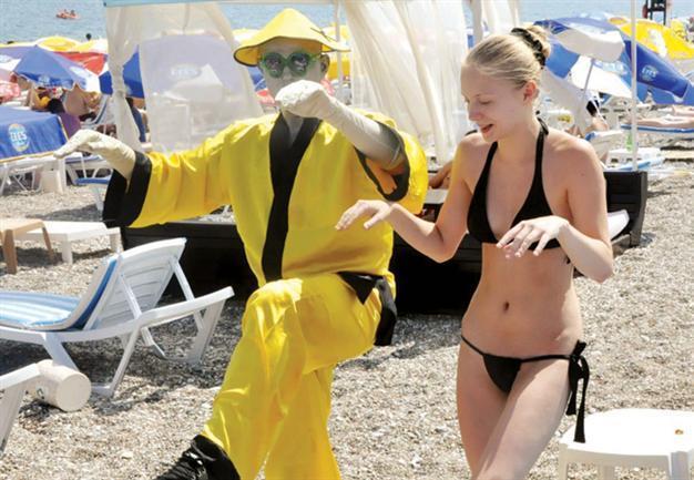 Robotman on the beach