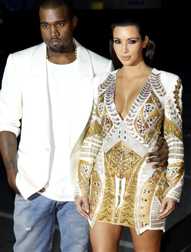 Kanye and Kim in Cannes