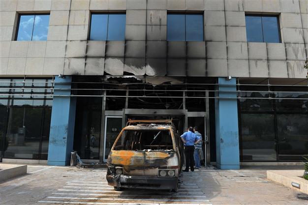 Assailants attack Microsoft HQ in Athens