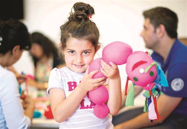 Kids enjoying art workshops at Istanbul Modern