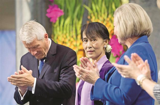 Suu Kyi gets Nobel after 21 years