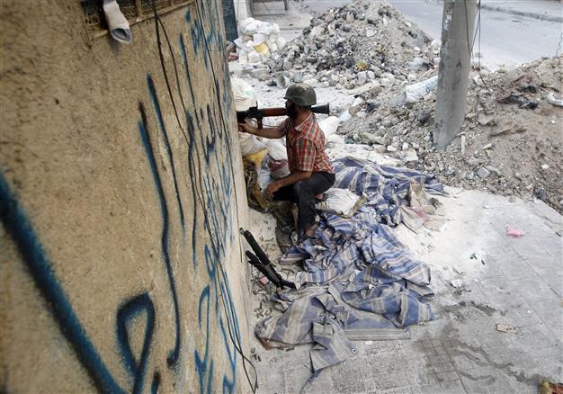 Syria rebels blast air base used to attack Aleppo