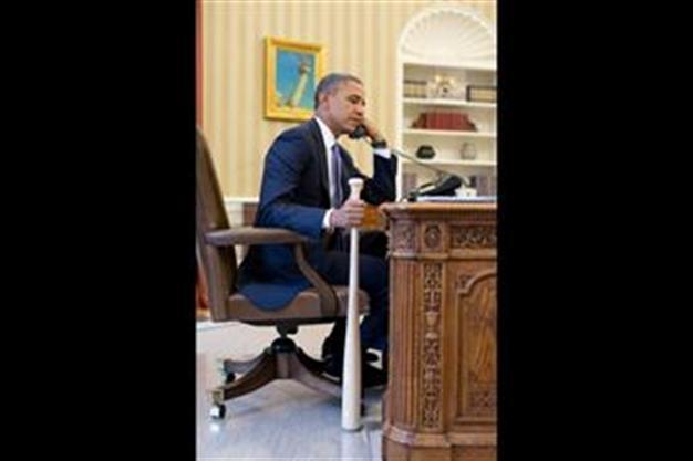Turkish PM comments on Obama’s pose with baseball bat