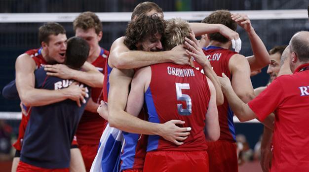 Russia gets gold in mens volleyball