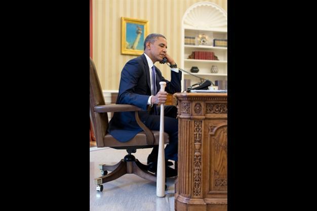 White House releases statement on baseball bat photo