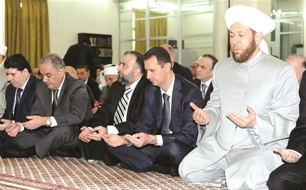 Syrian president makes rare public appearance