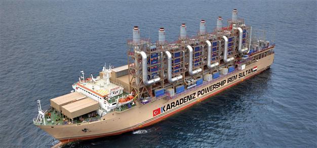 Power ships on route to Lebanon