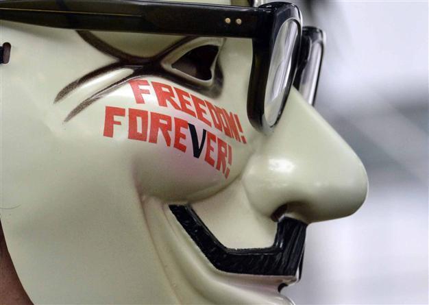 Anonymous takes down state website in protest at cheating claims