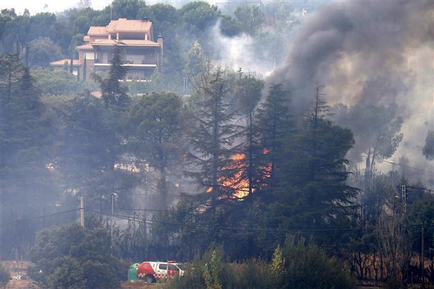 Arsonists blamed over major fire in central Spain