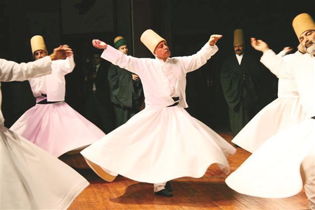 Whirling dervishes perform in different parts of the world