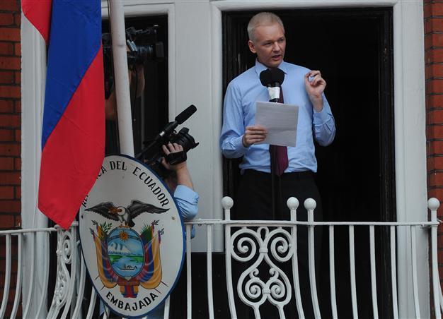 Assange expects to stay in embassy for up to a year