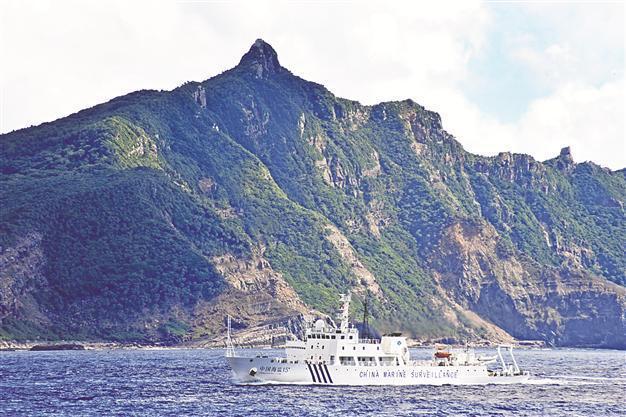 Chinese patrol ships sail disputed waters