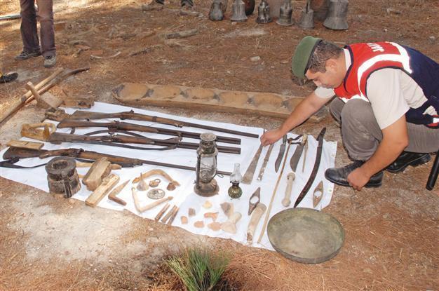 Artifacts occupied in home of archaeologist
