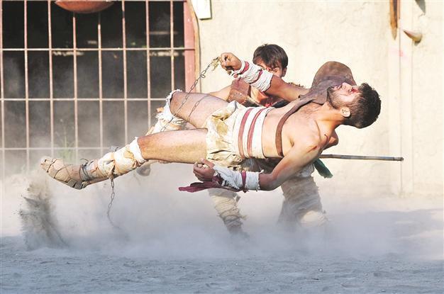 Gladiators return to Aspendos’ old stage