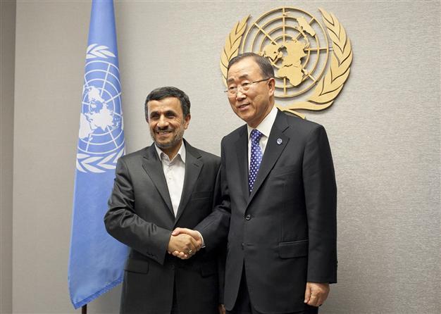 U.N. chief warns Irans Ahmadinejad on fiery rhetoric