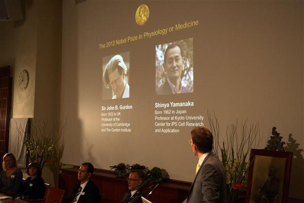 Gurdon, Yamanaka win Nobel medicine prize