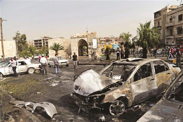 Brahimi meets al-Assad as blast rocks Damascus