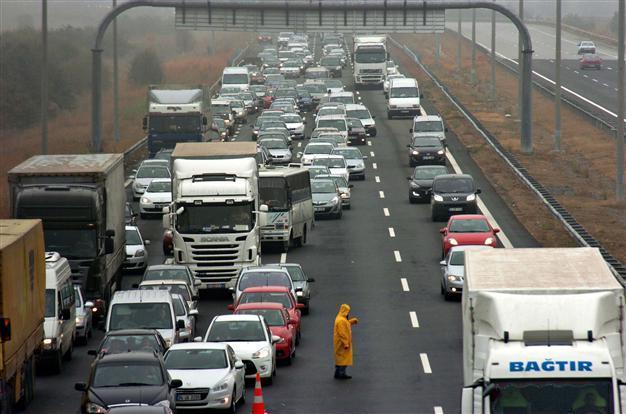 Drivers stuck in traffic ahead of Eid al-Adha holiday