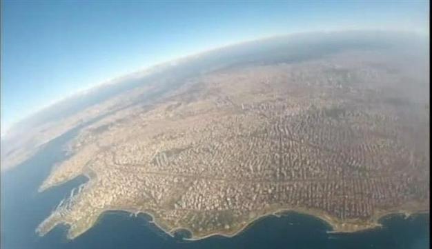 Turkish man inspired by Austrian daredevil sends camera high into atmosphere