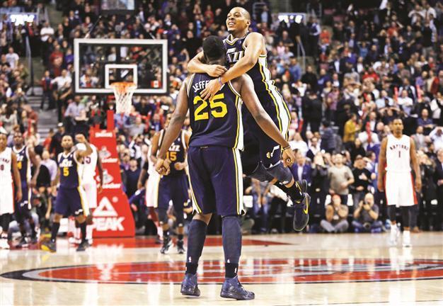 Utah works overtime for first away win of season