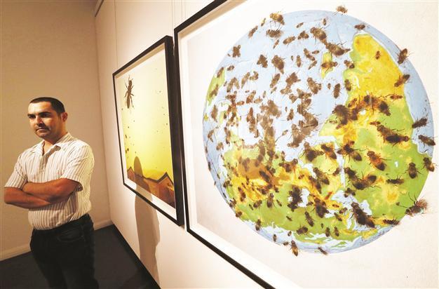 Dubai-based artist displays ‘bleeding Syria’ in exhibition