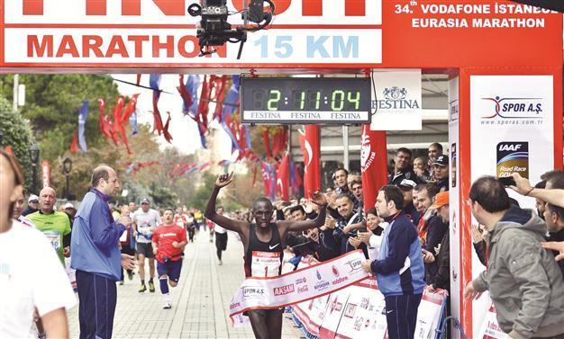 African athletes dominate medals Eurasia Marathon