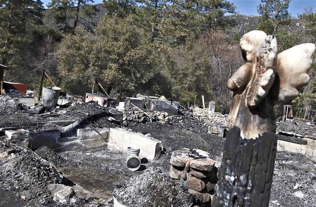 Fugitive L.A. ex-cop dead after gunfight, cabin fire