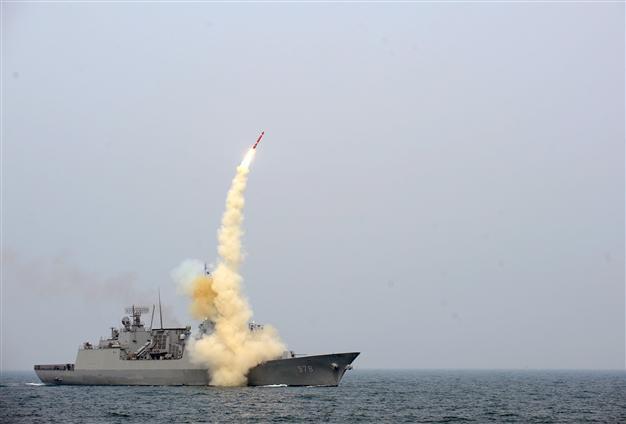 South Korea flexes missile power after North test