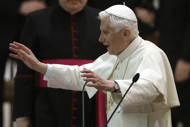 Pope calls for renewal before historic resignation