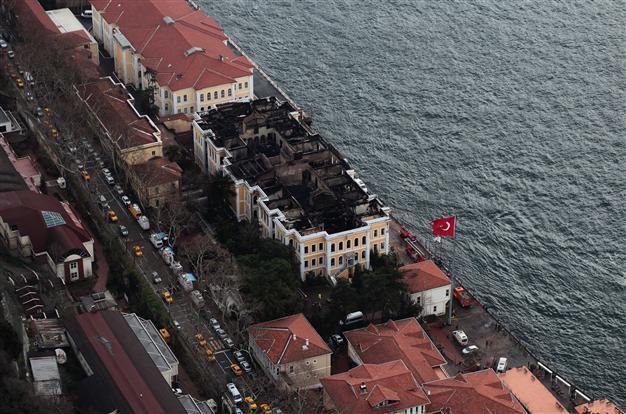Galatasaray University fire ‘began at lift’